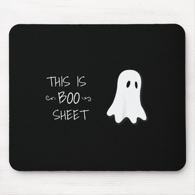 Funny Halloween Ghost This Is Boo Sheet  Musmatta (Framsidan)