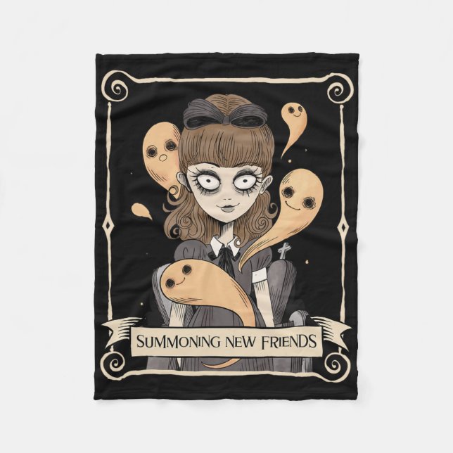 Funny Halloween Graphic Spooky Spirits Fleecefilt (Framsidan)