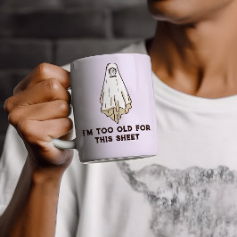 Funny Halloween Grumpy Ghost Kaffemugg