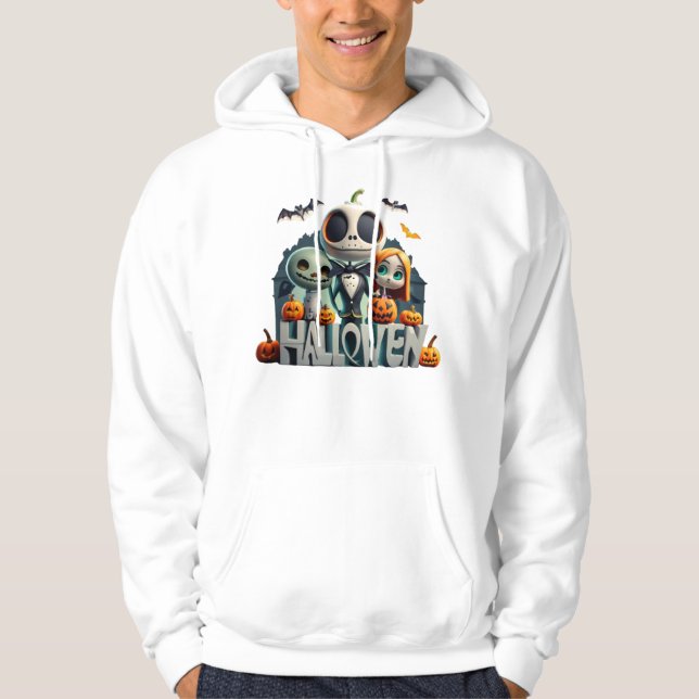 Funny Halloween, happy halloween Hoodie (Framsida)