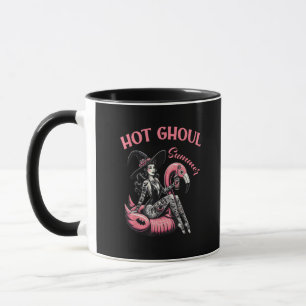 Funny Halloween Hett Ghoul Summer Summerween Cute Mugg