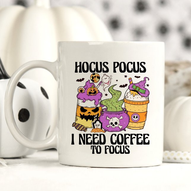 Funny Halloween Hocus Pocus Say Kaffemugg (Skapare uppladdad)