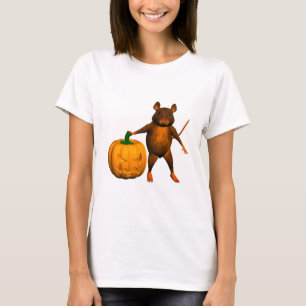 Funny Halloween House Mouse Råtta Tee