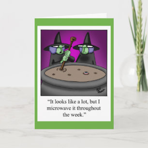 Funny Halloween Humor-kortspecifikationer Kort