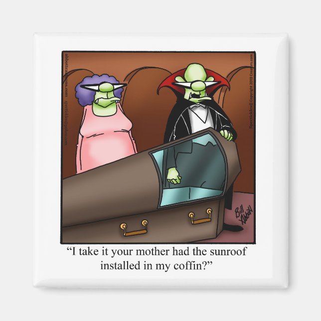 Funny Halloween Humor Magnet (Framsidan)