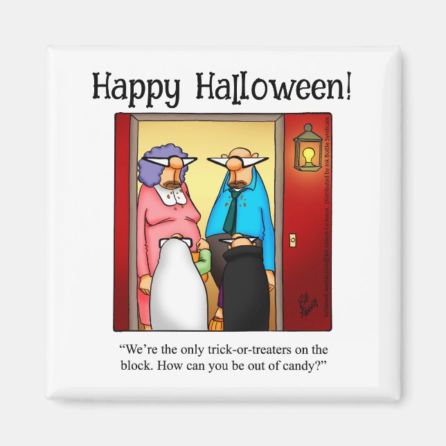 Funny Halloween Humor Magnet (Framsidan)