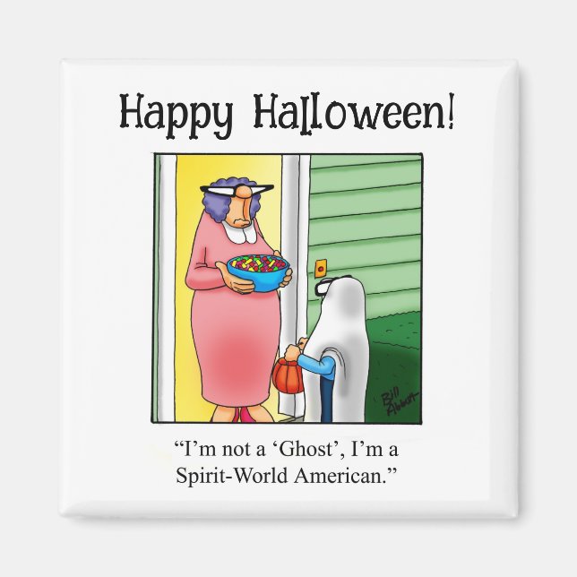 Funny Halloween Humor Magnet (Framsidan)