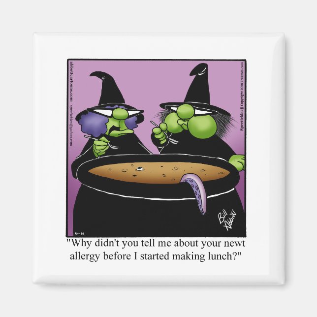 Funny Halloween Humor Magnet (Framsidan)