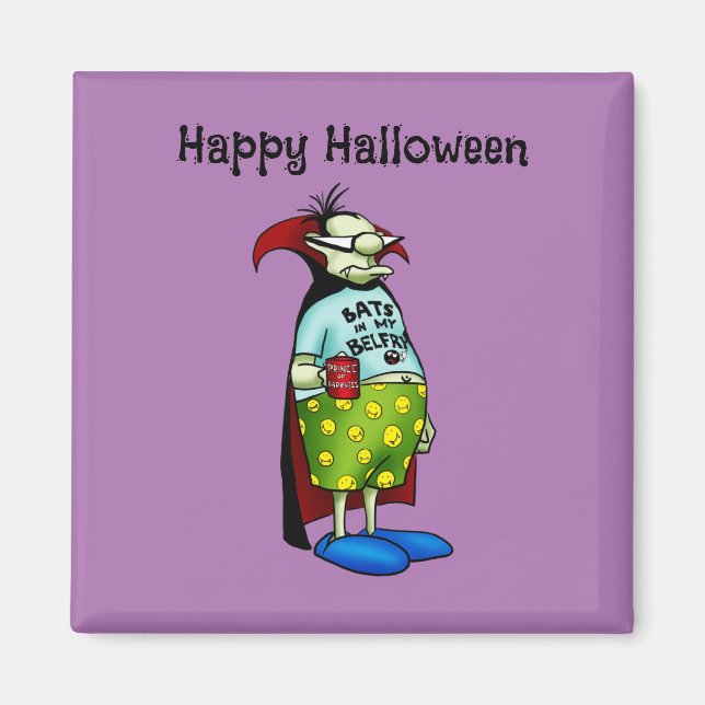 Funny Halloween Humor Magnet Favor (Framsidan)