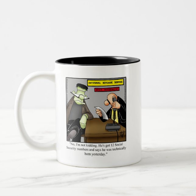 Funny Halloween Humor Mugg Gift (Vänster)