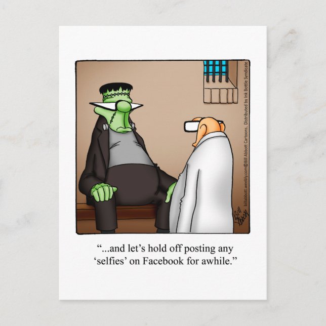 Funny Halloween Humor Postcards ’Spectickles’ Vykort (Framsida)