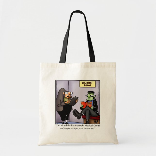 Funny Halloween Humor Tote Bag Gift Tygkasse (Framsidan)