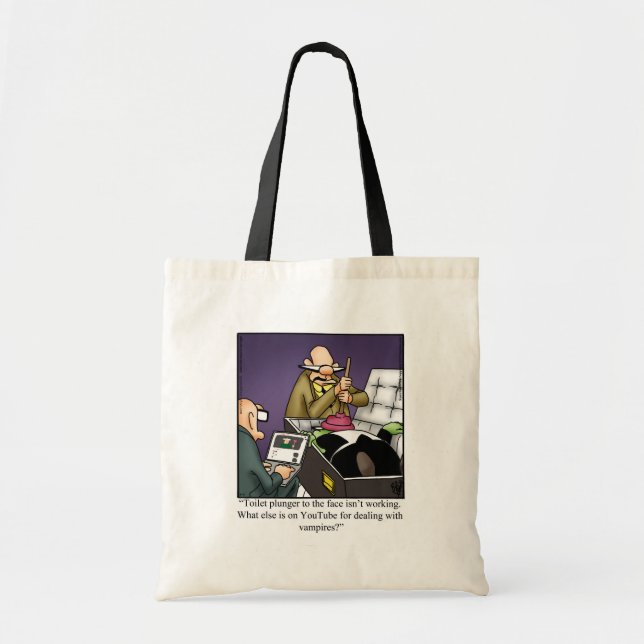 Funny Halloween Humor Tote Bag Gift Tygkasse (Framsidan)