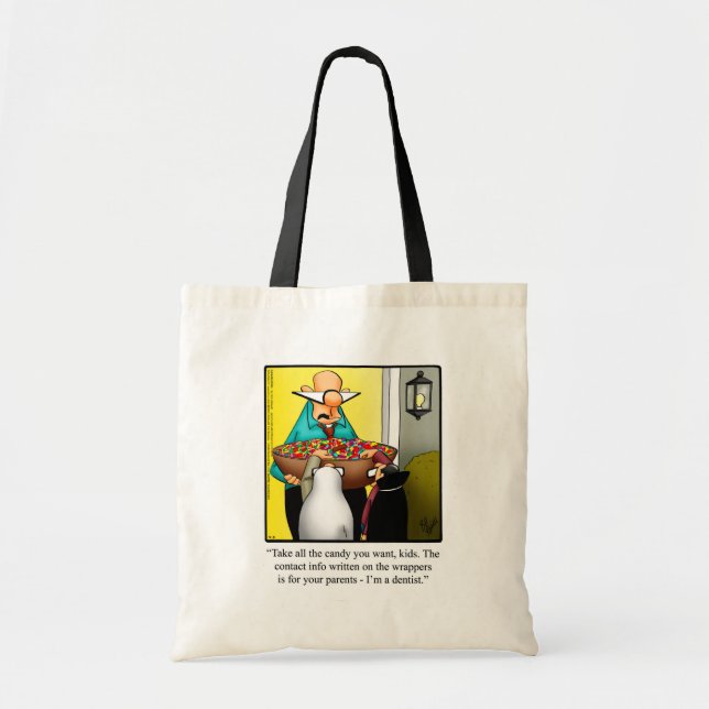Funny Halloween Humor Tote Bag Gift Tygkasse (Framsidan)