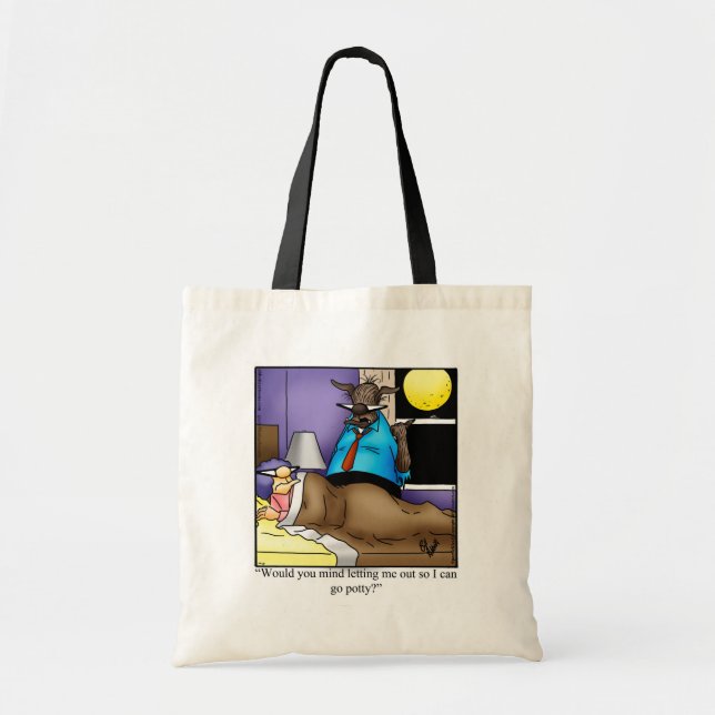 Funny Halloween Humor Tote Bag Gift Tygkasse (Framsidan)