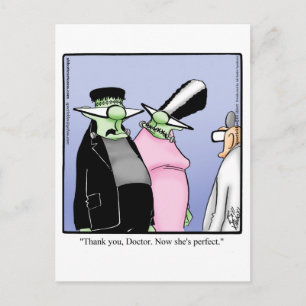 Funny Halloween Humor-vykort Vykort