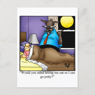 Funny Halloween Humor-vykort Vykort