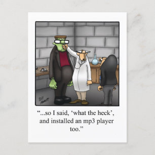 Funny Halloween Humor-vykort Vykort