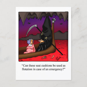 Funny Halloween Humor-vykort Vykort