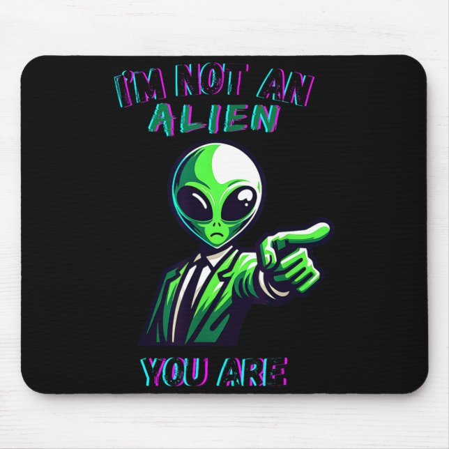 Funny Halloween I'm Not An Alien, You Are  Musmatta (Framsidan)