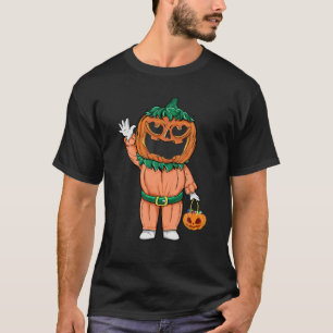 Funny Halloween Jack-O-Lantern Pumpkin Trick eller T Shirt