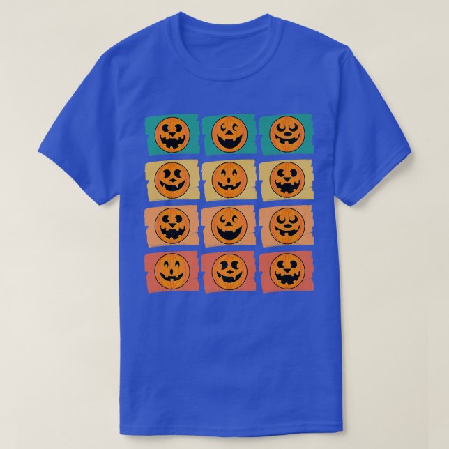Funny Halloween Jack O Lanterns Fall Autumn Pumpki T Shirt (Design framsida)