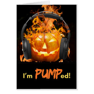 Funny Halloween Jag är påsatt Jack o'Lantern Hälsningskort