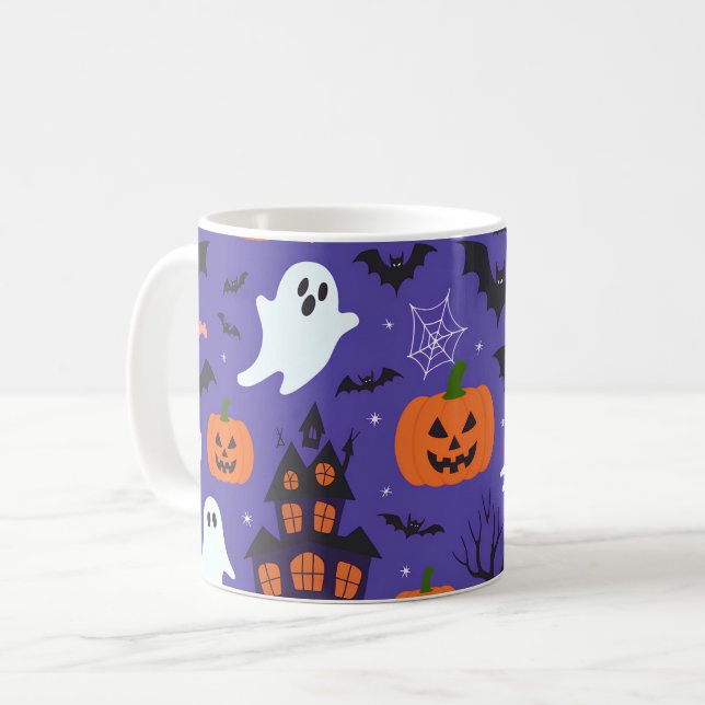 Funny Halloween Kaffemugg (Framsida vänster)