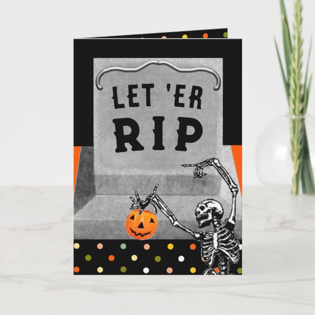 Funny Halloween Kort (Framsida)