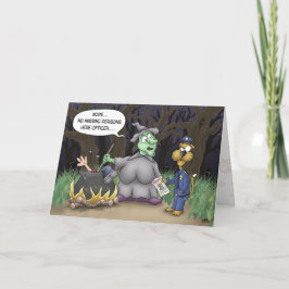 Funny Halloween-kort: Saknade personer Kort