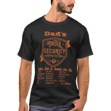 Funny Halloween - Monster Security Orange Text