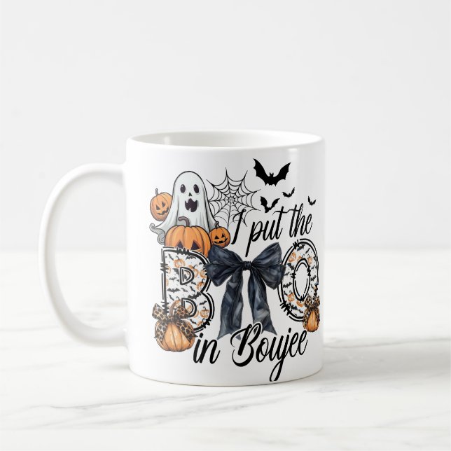 Funny Halloween Mugg - "Jag la BOO in Boujee" Gh (Vänster)