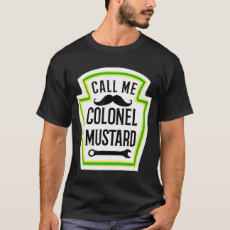 Funny Halloween Mustard Costume Colonel Mustard T- T Shirt