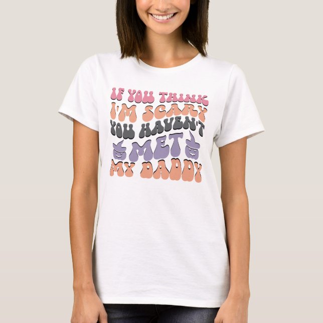 Funny Halloween pappa och Me T-Shirt (Framsida)