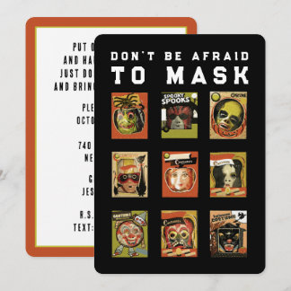 Funny Halloween Party Inbjudningar