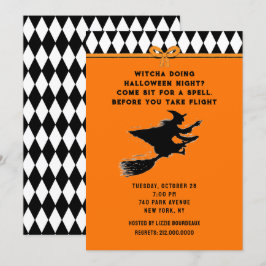 Funny Halloween Party Inbjudningar