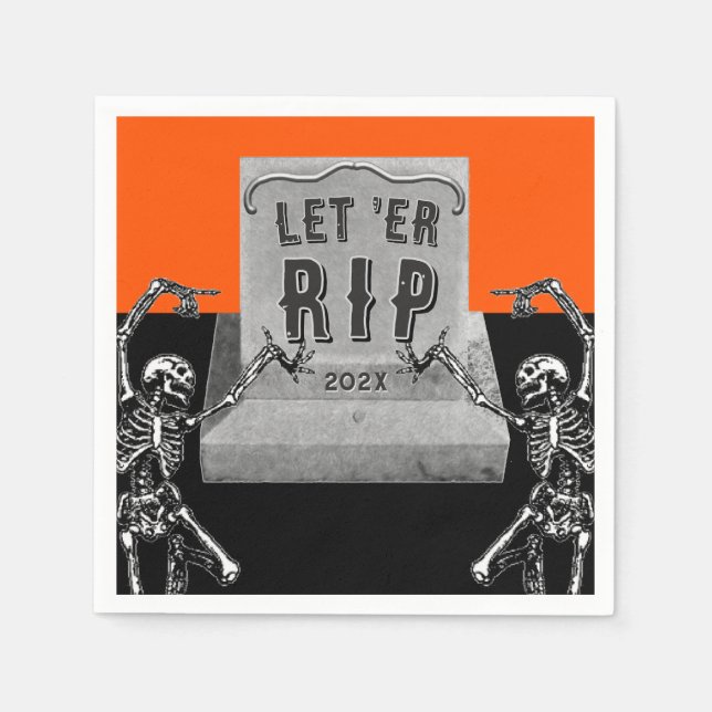 Funny Halloween Party Pappersservett (Framsidan)