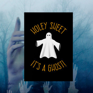 Funny Halloween Party Poster - Holey Lakan Ghost