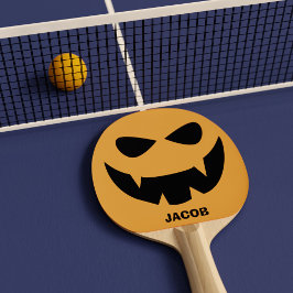 Funny Halloween Pumpkin Ansikte Ping Pong Paddle Pingisracket