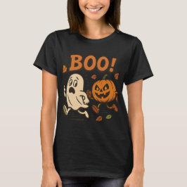 Funny Halloween Pumpkin Chasing Ghost | Spooky T Shirt