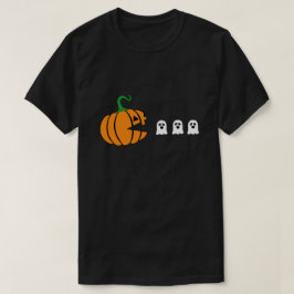 Funny Halloween Pumpkin Eating Ghost, spelpresente T Shirt