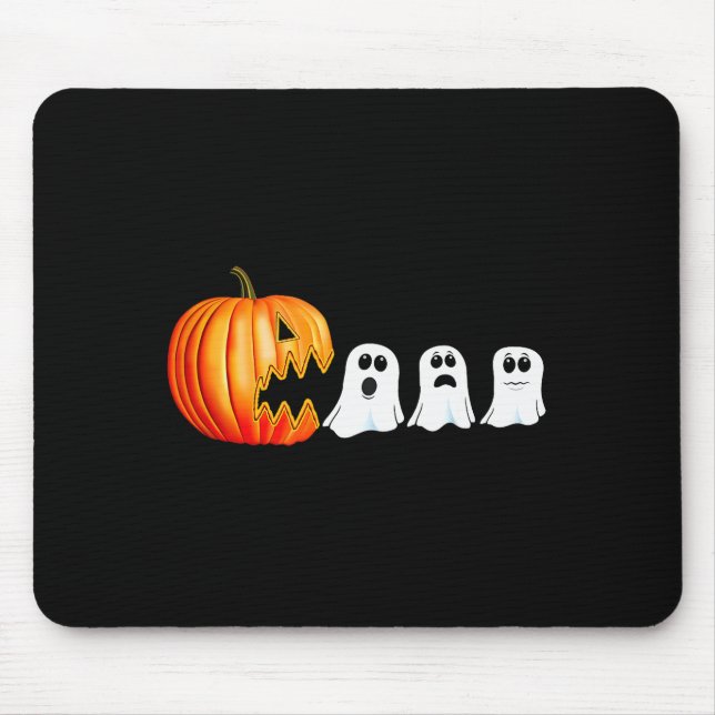 Funny Halloween Pumpkin Ghosts Jack O Lantern  Musmatta (Framsidan)