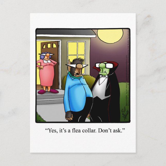 Funny Halloween Pumpkin Humor vykort (Framsida)