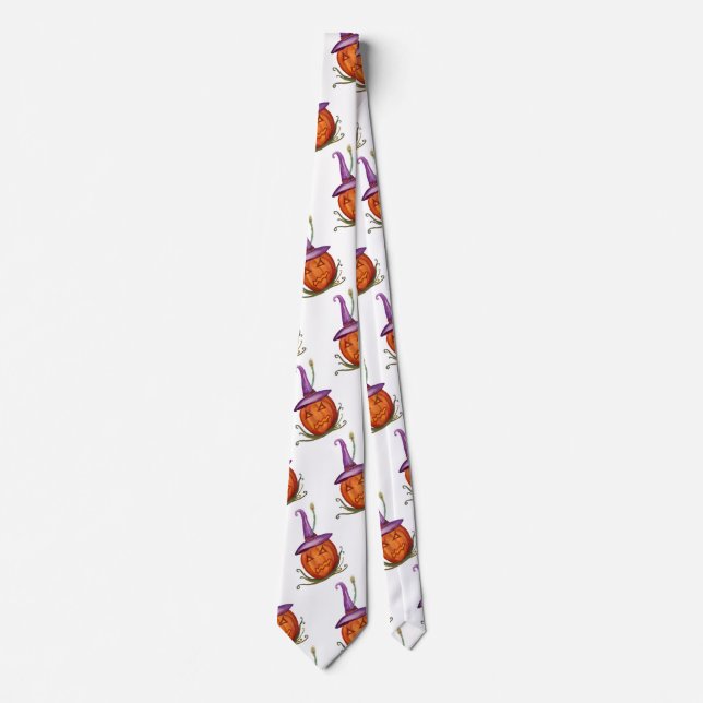 Funny Halloween Pumpkin Neck Tie Slips (Framsida)