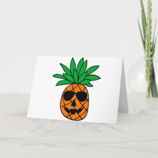 Funny Halloween Pumpkin Pineapple-tecken Kort
