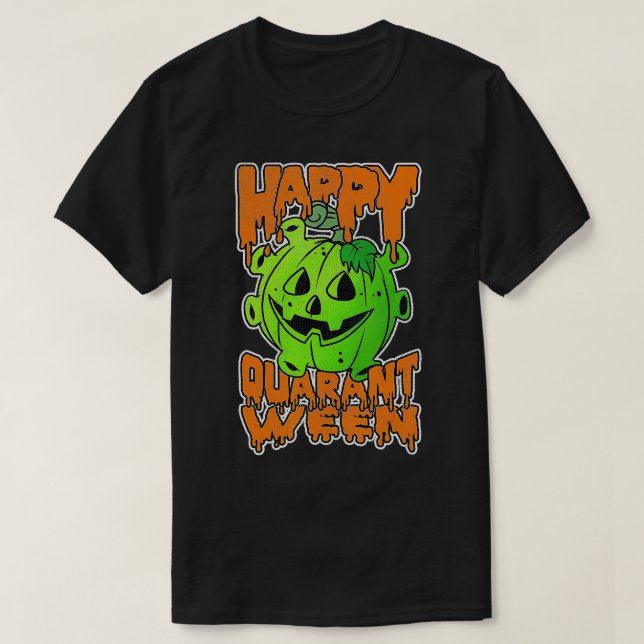 Funny Halloween Pumpkin Saying 2020  Spooky Quaran T Shirt (Design framsida)