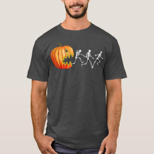 Funny Halloween Pumpkin Skeletons Jack o lantern 2 T Shirt