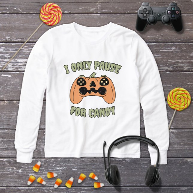 Funny Halloween Pumpkin Video Gamer Controller T Shirt (Skapare uppladdad)