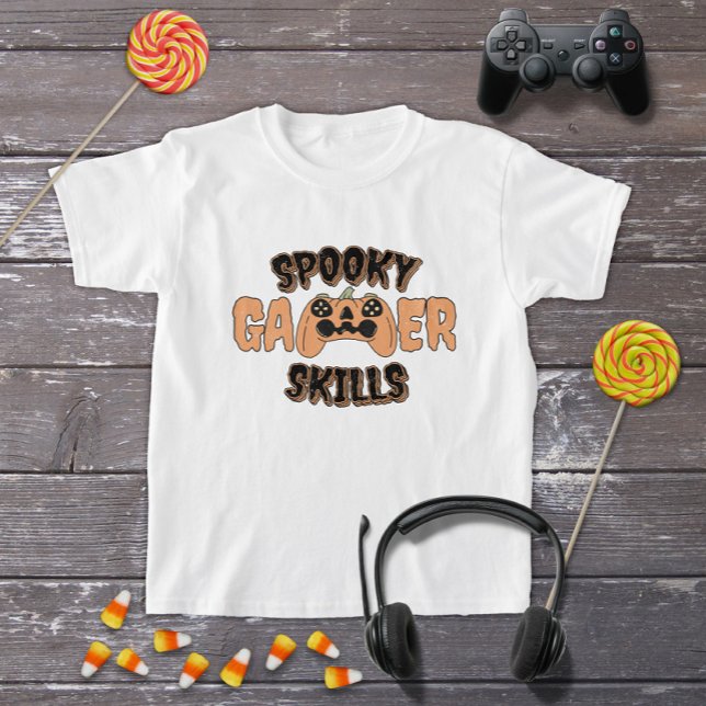 Funny Halloween Pumpkin Video Gamer Controller T Shirt (Skapare uppladdad)