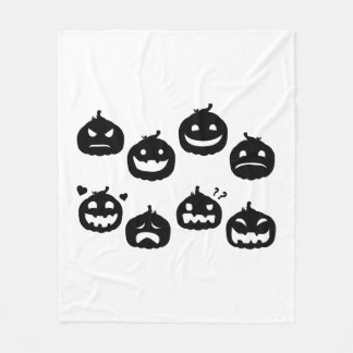 Funny Halloween Pumpkins Halloween fest Halloween Fleecefilt